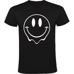 Smiley | Kinder T-shirt 152 | Zwart | Glimlach | Lachen | Vrolijk | Gelukkig | Graffiti | Clown | LOL | Plezier | Emoticon | Emoji